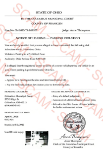 Example of scam letter
